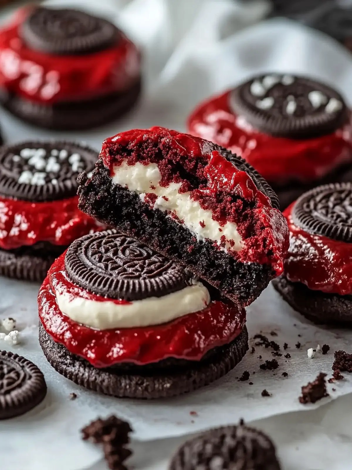 Leckeres Rezept für rote Samt-Oreo-Kekse, die begeistern 5 Leckeres Rezept für rote Samt-Oreo-Kekse, das du unbedingt ausprobieren musst