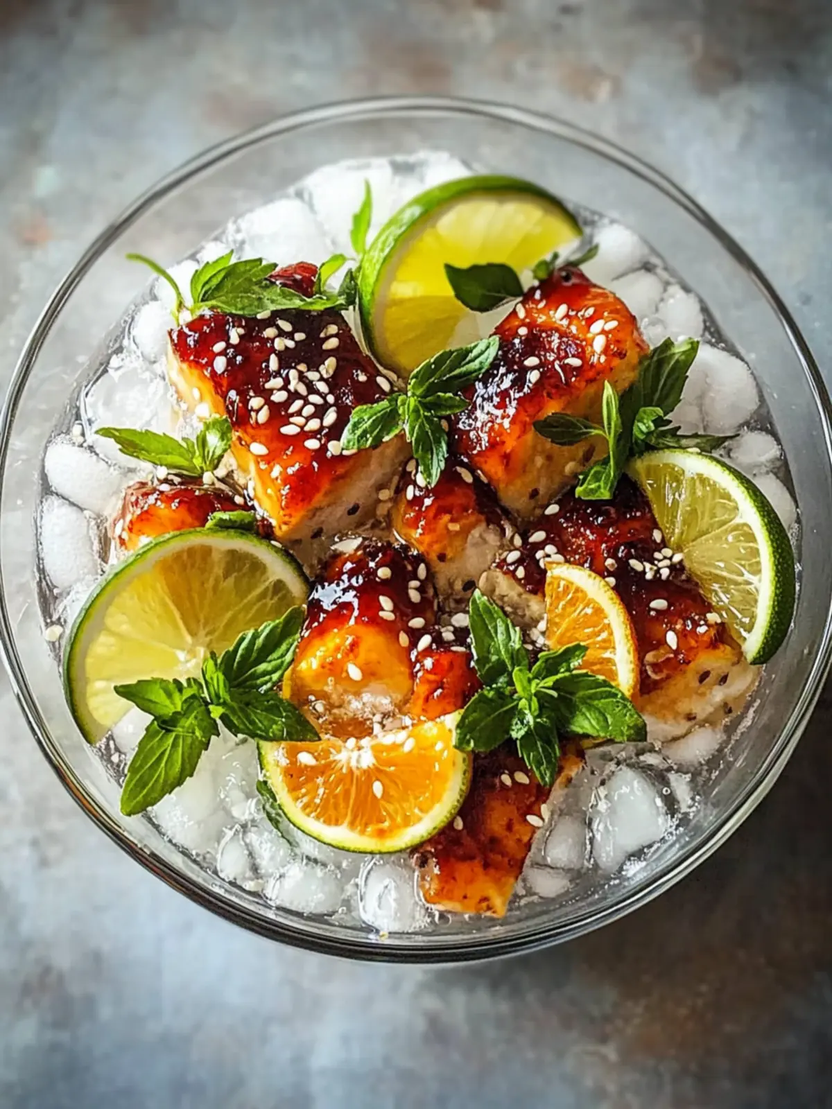 Klebrige Hähnchen-Reis-Schalen