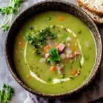 Befriedigende Erbsen- und Linsensuppe mit Schinken für kalte Tage 45 Befriedigende Erbsen- und Linsensuppe mit Schinken