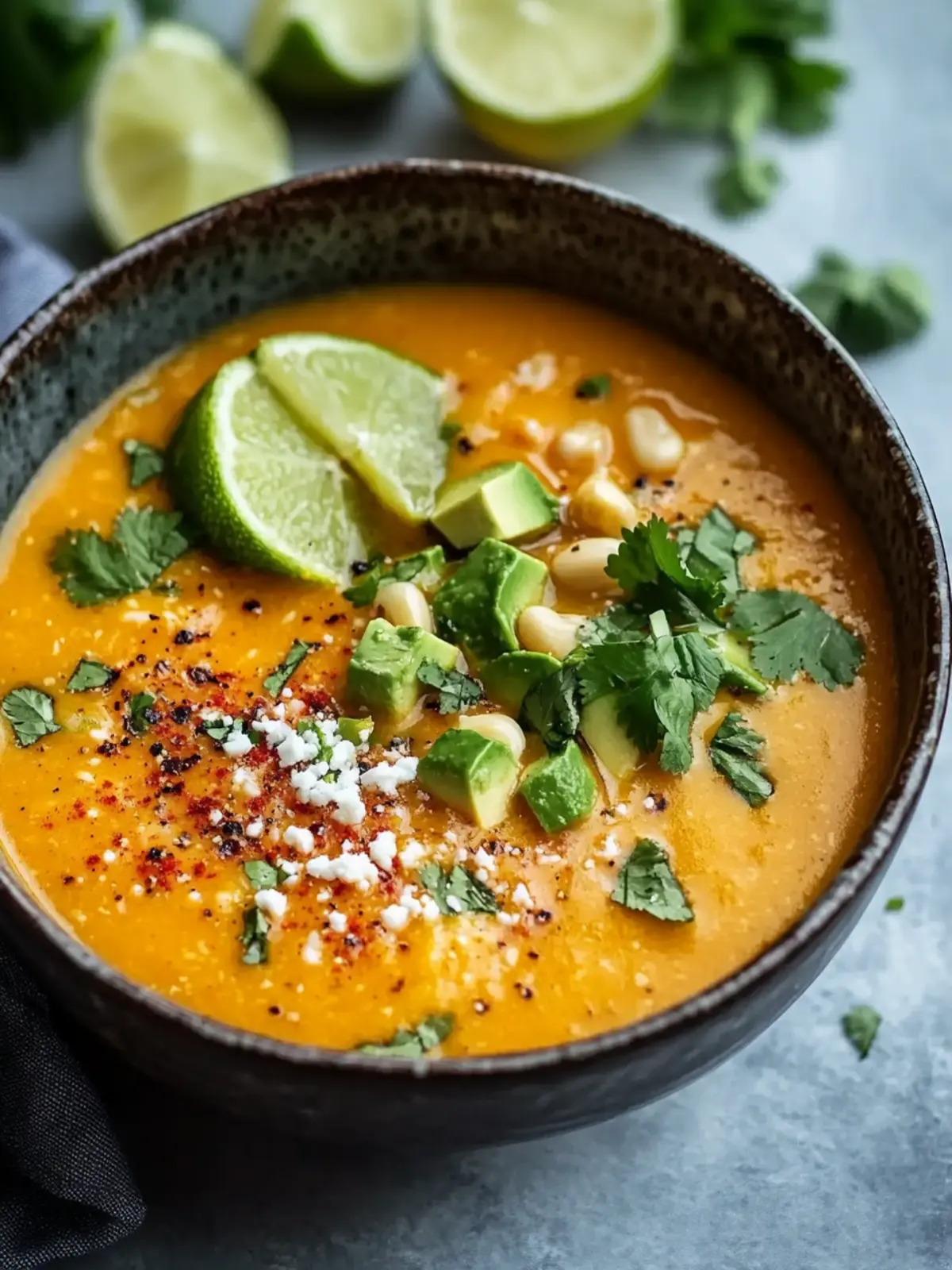 Genieße die Aromen Mexikos mit einfacher Crockpot-Mexikanischer Straßenmaissuppe