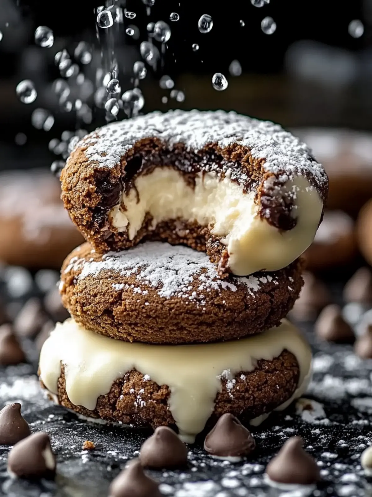 Schokoladenkeks-Käsekuchen-Plätzchen: Der süße Traum! 2 Schokoladenkeks-Käsekuchen-Plätzchen