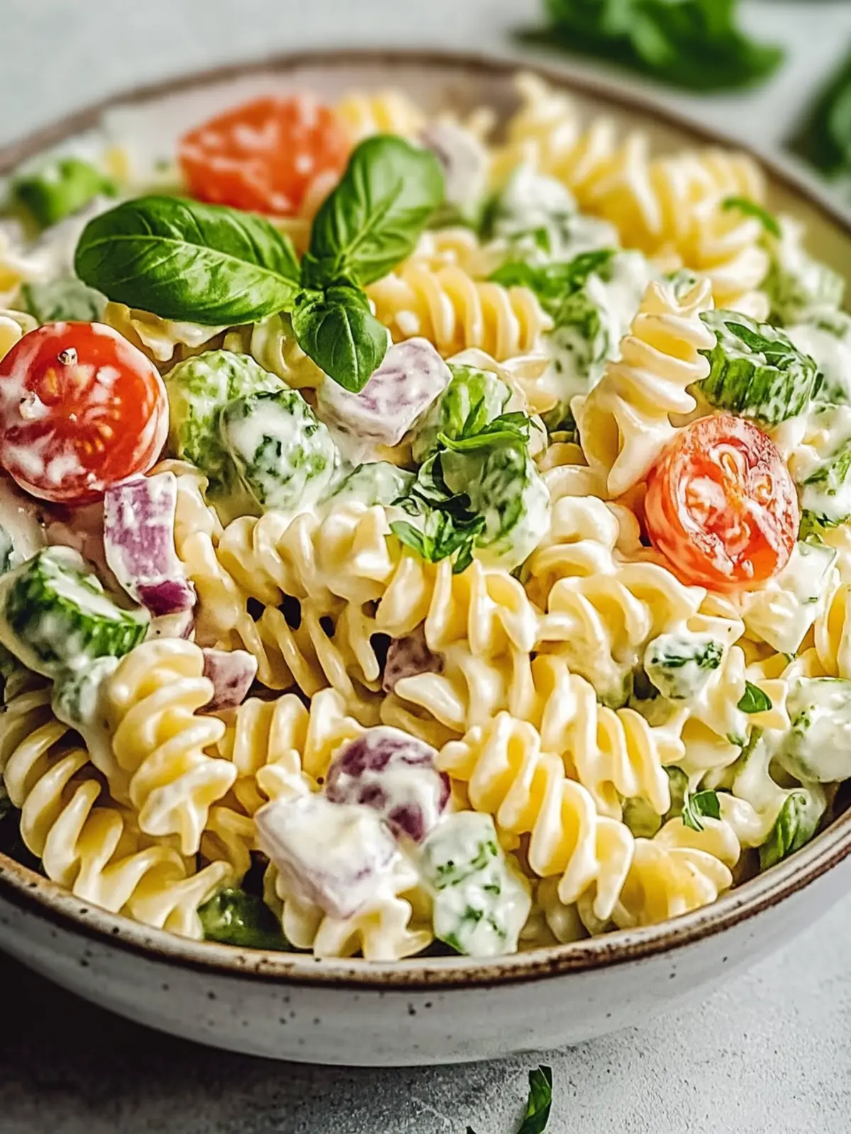 Cremiger Nudelsalat: Perfekt für jeden Anlass und frisch genießen 2 Cremiger Nudelsalat