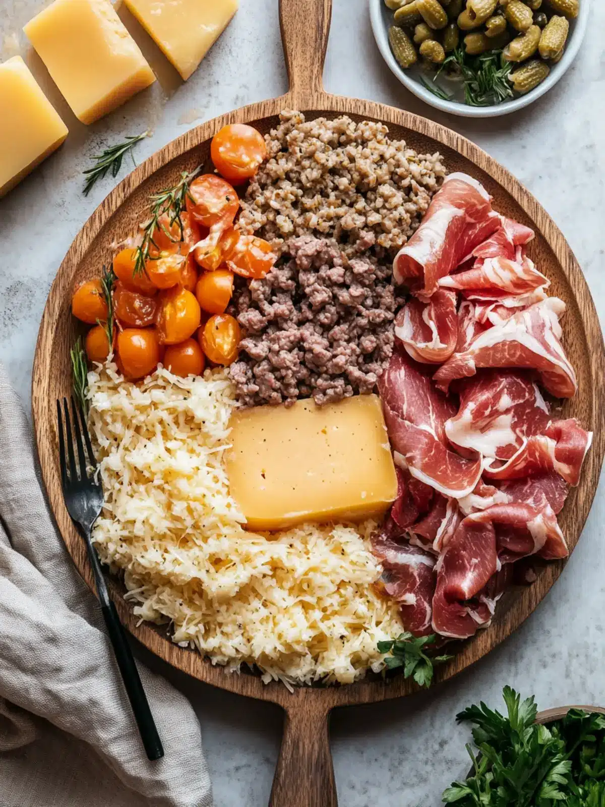 Käse-Hackfleisch-und-Reis-Auflauf