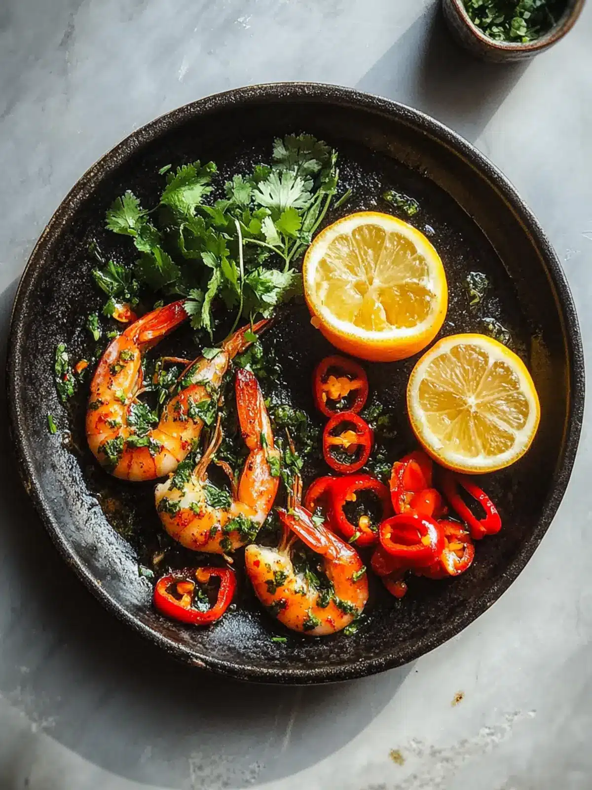 Schnell gebratene Shrimps in Knoblauchöl mit Chili für Genussmomente 5 Schnell gebratene Shrimps in Knoblauchöl mit Chili