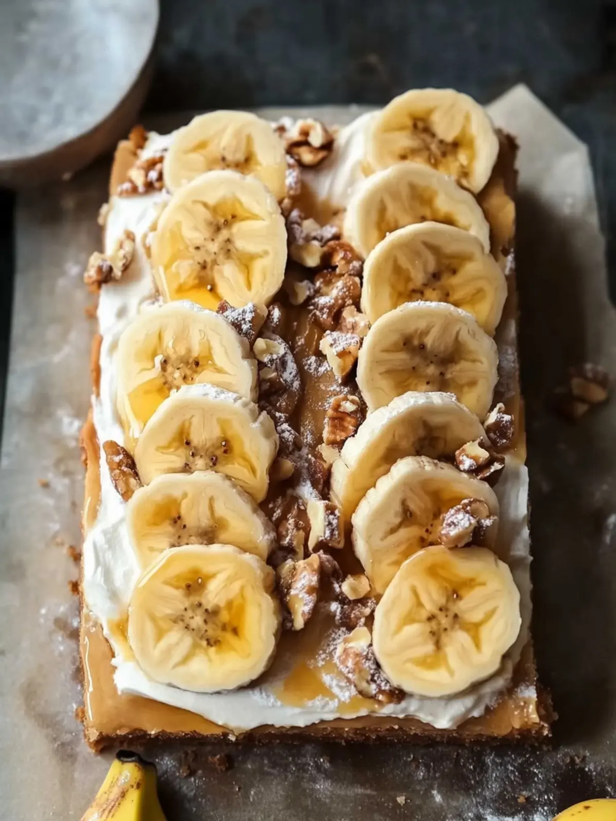 Bananenbrot Riegel: Erlebnisreicher Genuss mit Honigcreme 3 Bananenbrot Riegel