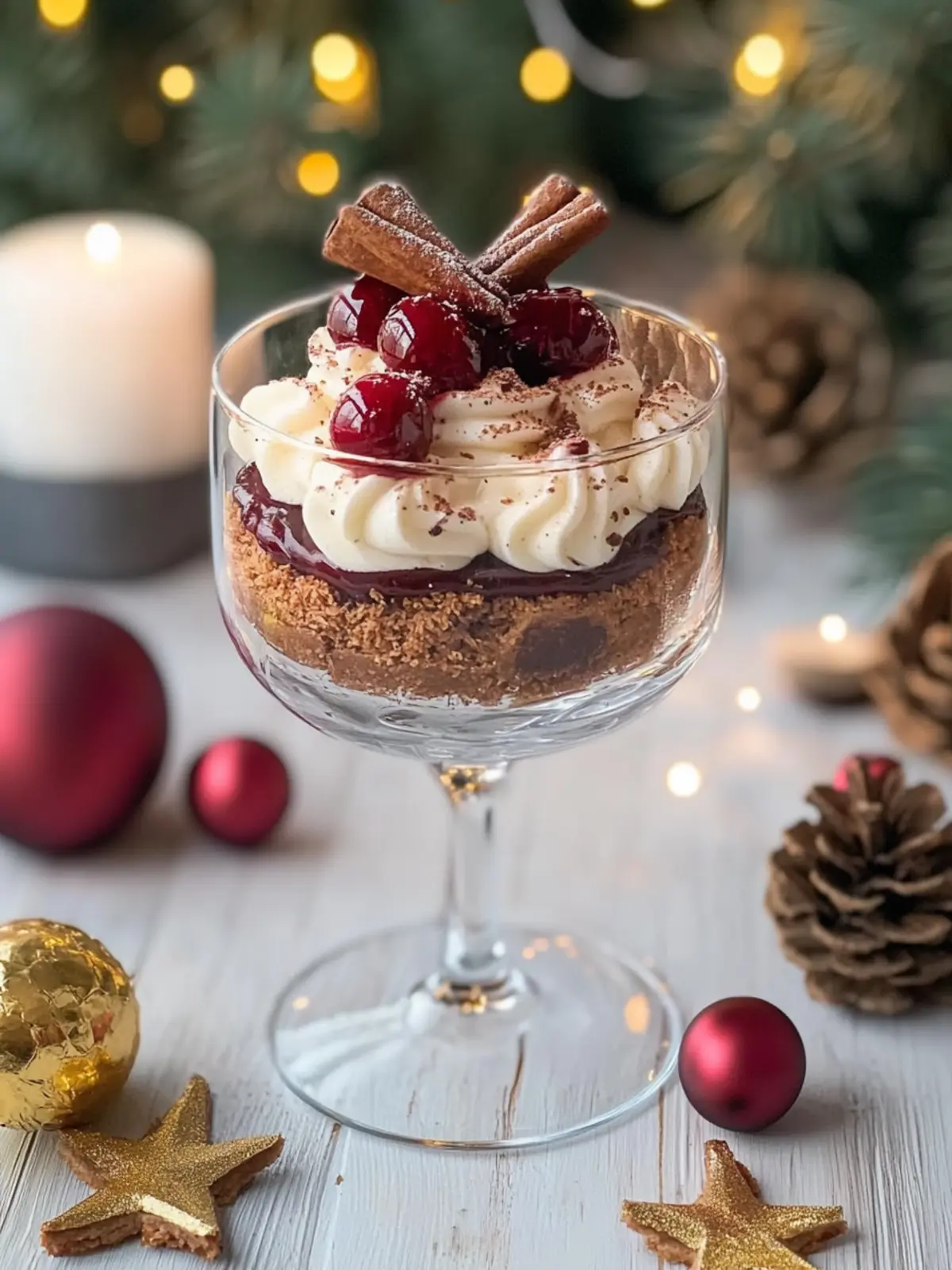Lebkuchen-Kirsch-Dessert im Glas: Festlicher Hochgenuss für Zuhause 4 Lebkuchen-Kirsch-Dessert im Glas