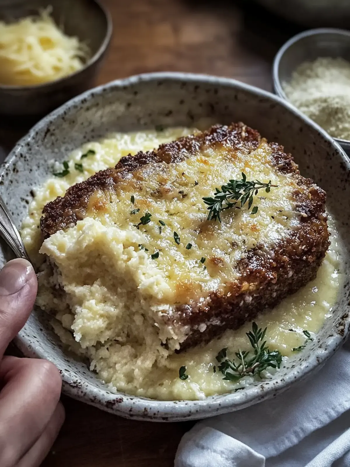 Mundwassernder Knoblauch Parmesan Hackbraten für jeden Abend 4 Mundwassernder Knoblauch Parmesan Hackbraten
