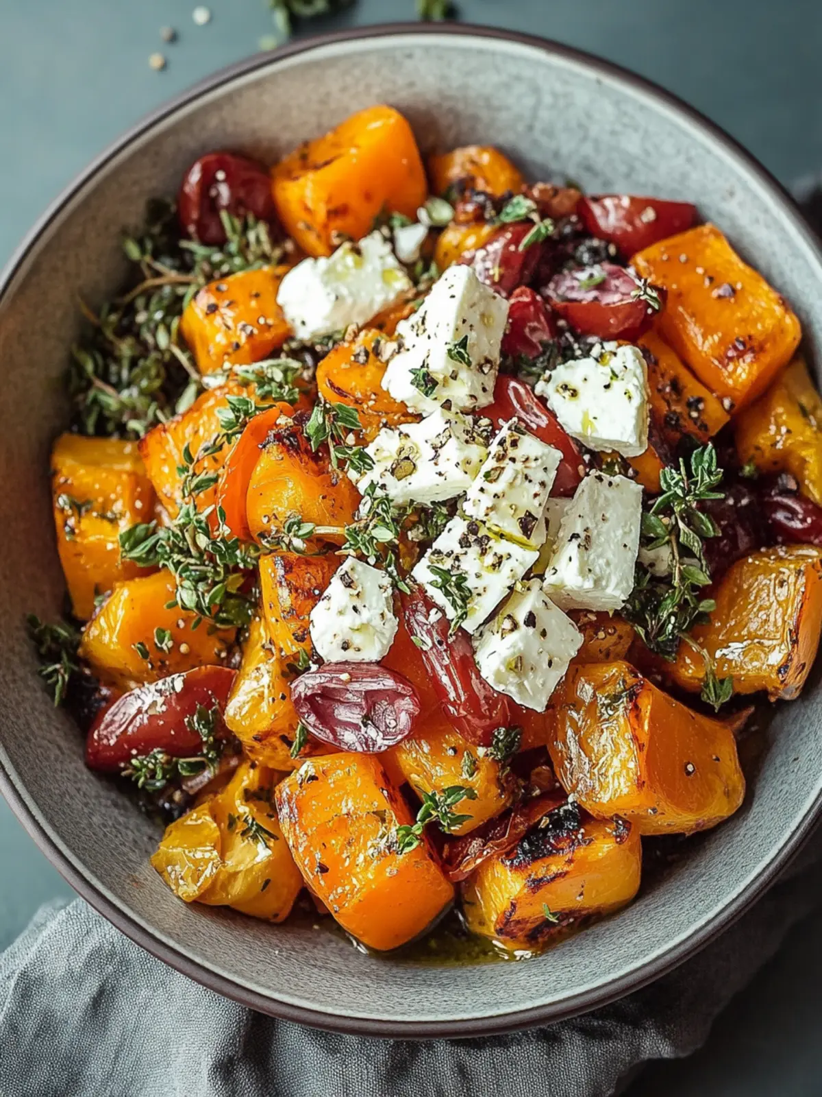 Ofen Kürbis mit Feta und Kräutern - Herbstliche Genussmomente 4 Ofen Kürbis mit Feta und Kräutern