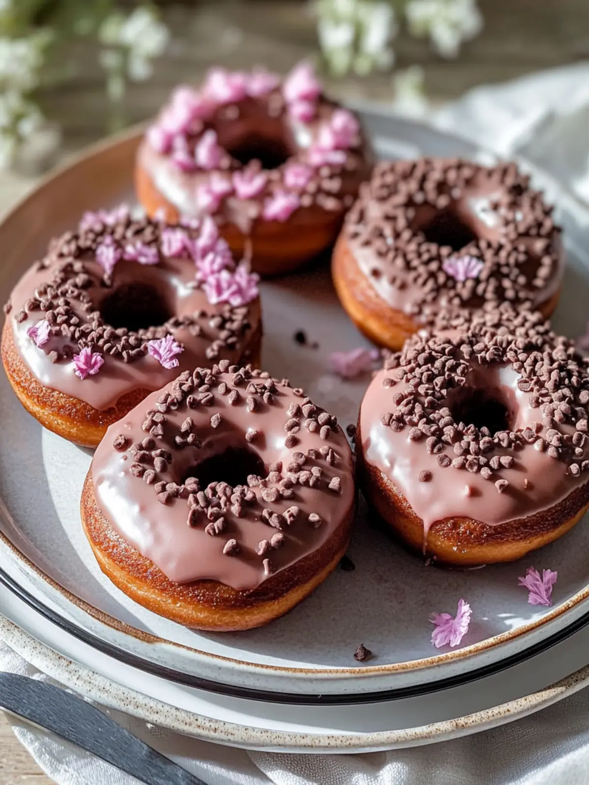 Gesunde Schokoladenprotein-Donuts für guilt-free Genuss 4 Gesunde Schokoladenprotein-Donuts