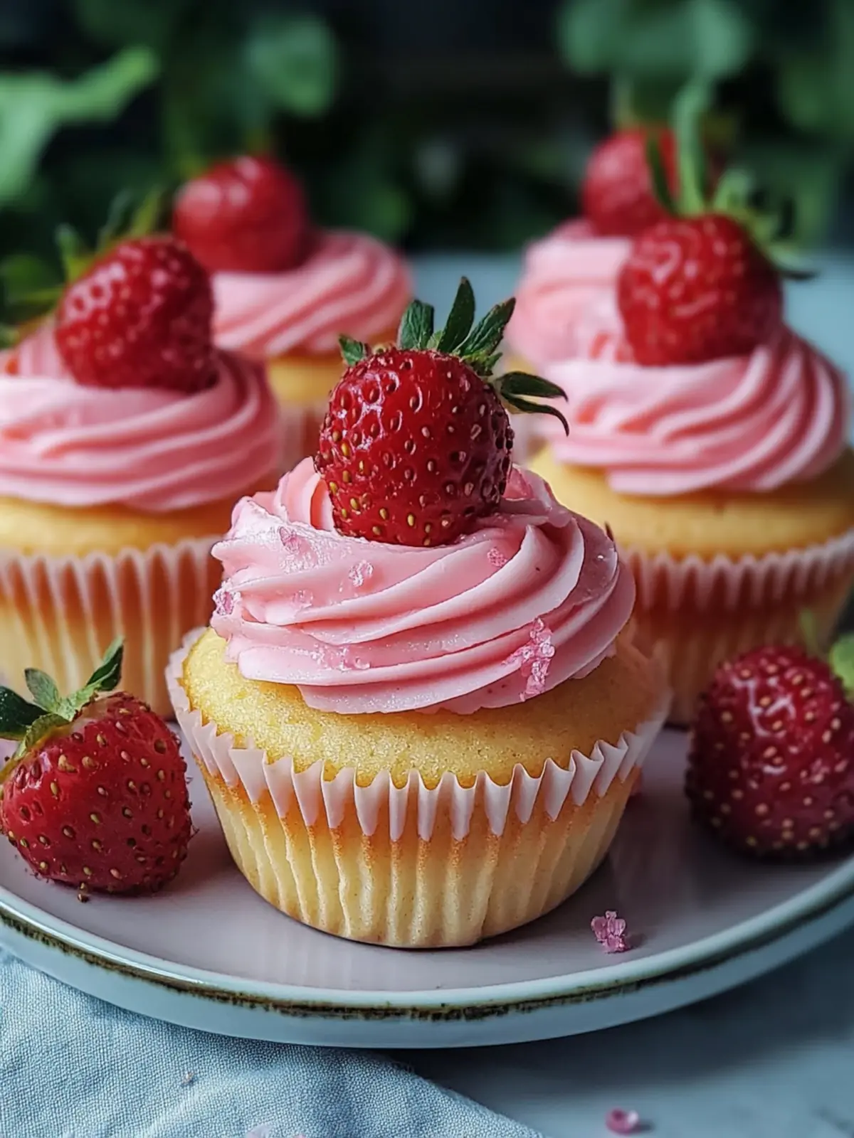 Saftige Erdbeer-Muffins aus dem Schnellkochtopf einfach gemacht 2 Erdbeer-Muffins