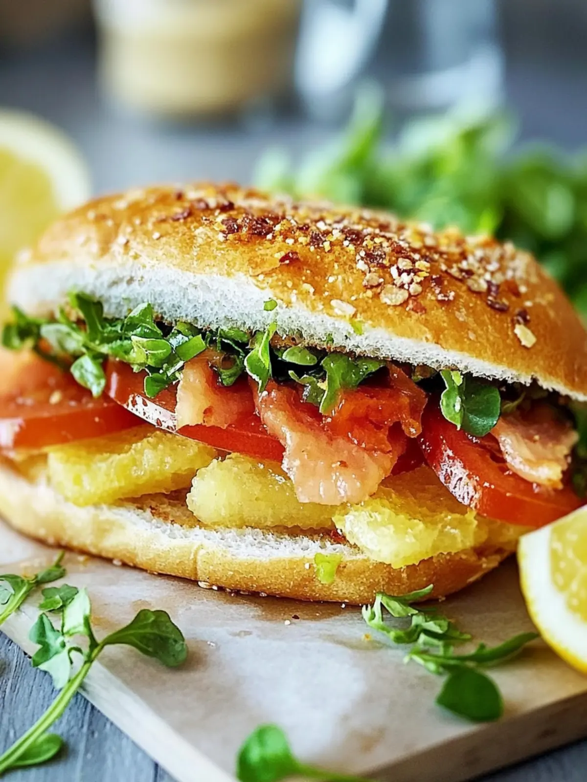 Knuspriges Zitronenpfeffer-Hühnchen-Sandwich für echte Genussmomente 2 Knuspriges Zitronenpfeffer-Hühnchen-Sandwich