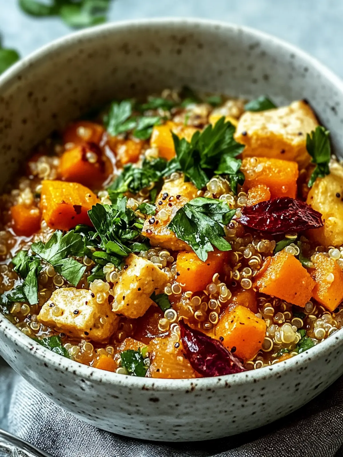Hühnereintopf mit Quinoa und Kürbis für herbstliche Wohlfühlmomente 3 Hühnereintopf mit Quinoa und Kürbis
