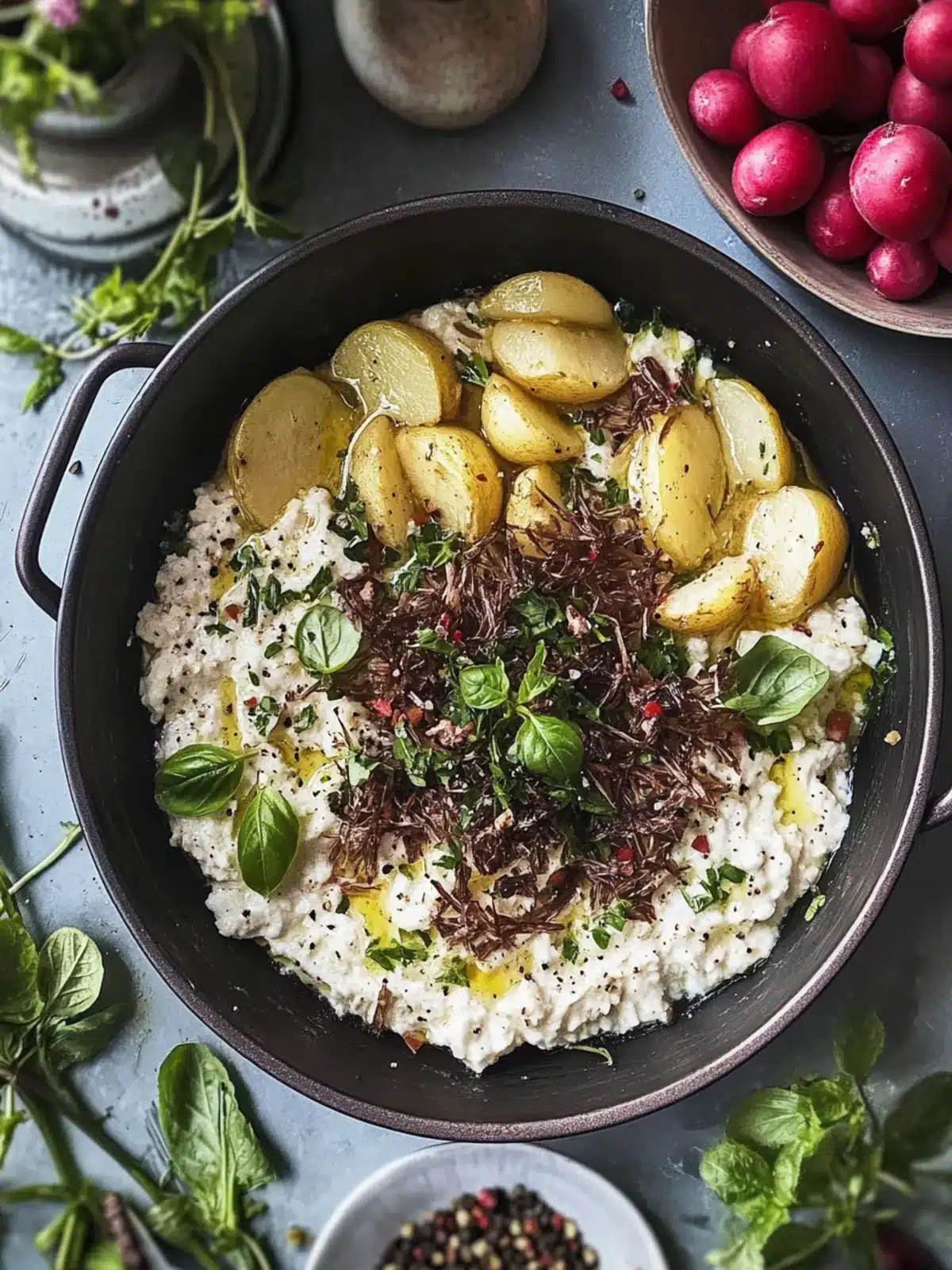 Ein-Topf Langsam Gekochtes Lamm mit Babykartoffeln & Oregano für die Familie 3 Ein-Topf Langsam Gekochtes Lamm mit Babykartoffeln & Oregano