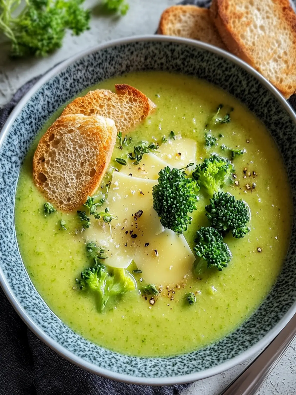 Cremige Brokkolisuppe mit Käse – Ein wärmendes Komfortessen 2 Brokkolisuppe mit Käse