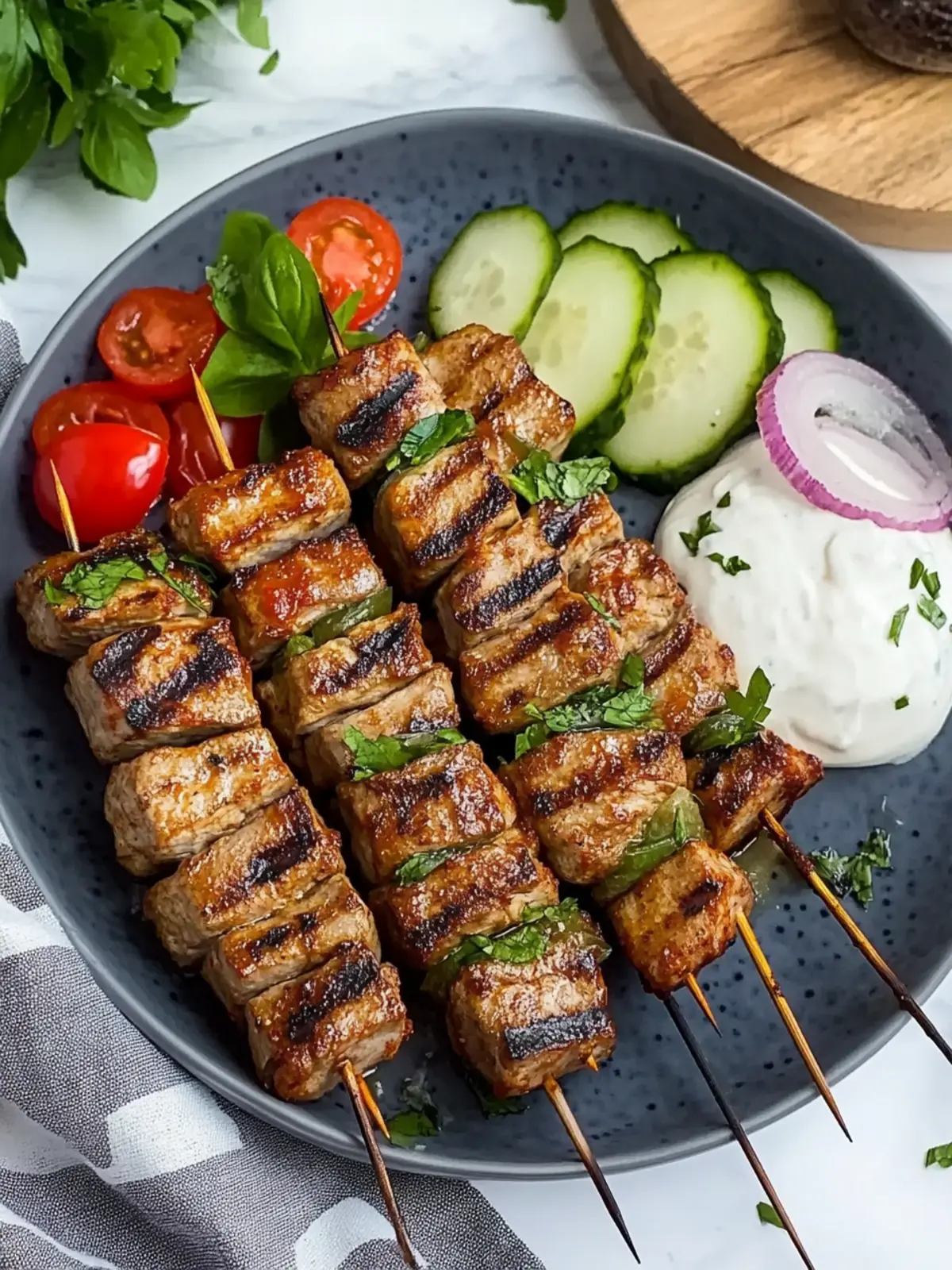 Saftige Kebab-Spieße aus der Heißluftfritteuse für Genuss pur 3 Saftige Kebab-Spieße aus der Heißluftfritteuse