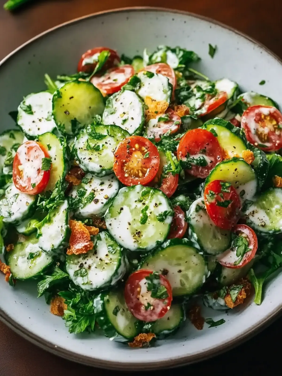 Gurken Speck Ranch Salat - Frischer Genuss für jeden Tag 5 Gurken Speck Ranch Salat