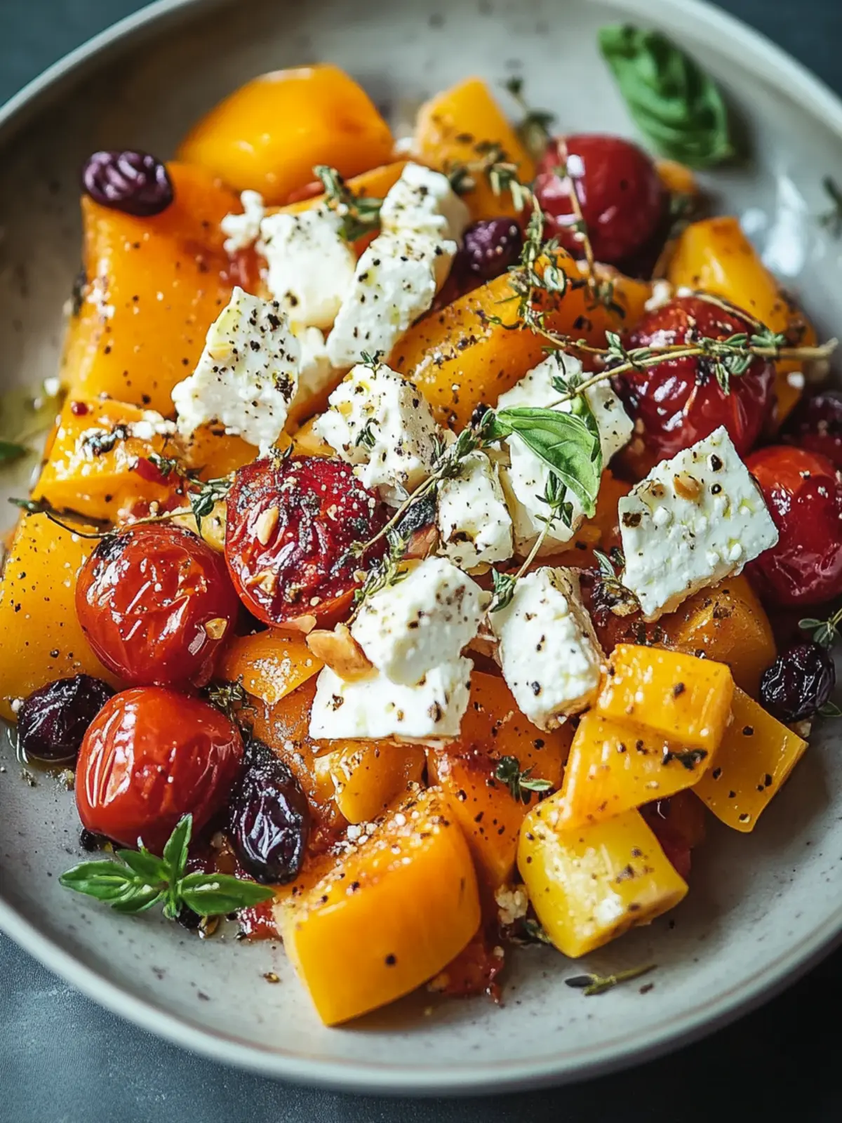 Ofen Kürbis mit Feta und Kräutern - Herbstliche Genussmomente 3 Ofen Kürbis mit Feta und Kräutern