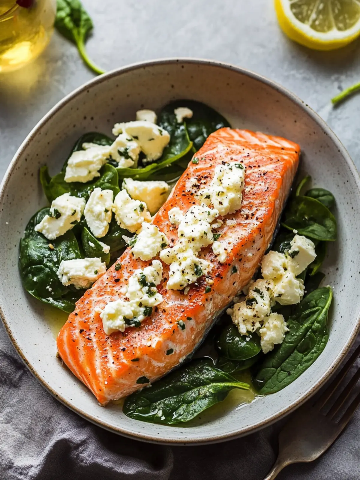 Gefüllter Lachs mit Spinat und Feta – Gesund & Lecker in 30 Min 3 Gefüllter Lachs mit Spinat und Feta