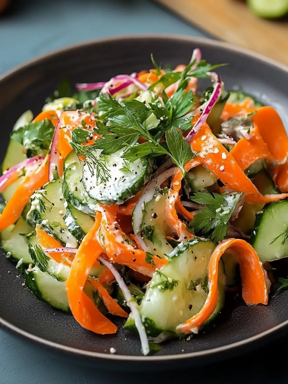 Karotten Gurken Band Salat: Frisch, Gesund und Schnell Genießen 4 Karotten Gurken Band Salat: Ein Erfrischendes & Gesundes Rezept