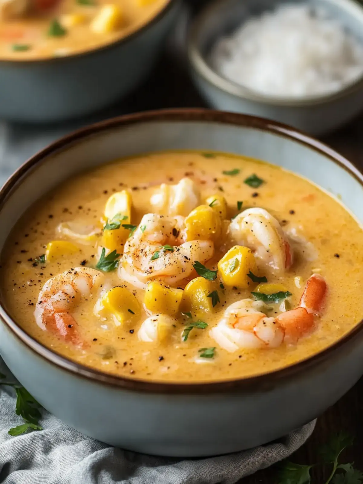 Neuer Orleans Garnelen- und Maisbisque – Cremiger Genuss für Zuhause 2 Neuer Orleans Garnelen- und Maisbisque