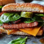 Herzhafter Hackbraten-Sandwich mit süß-saurer Glasur Freude genießen 43 Herzhafter Hackbraten-Sandwich mit süß-saurer Glasur Freude