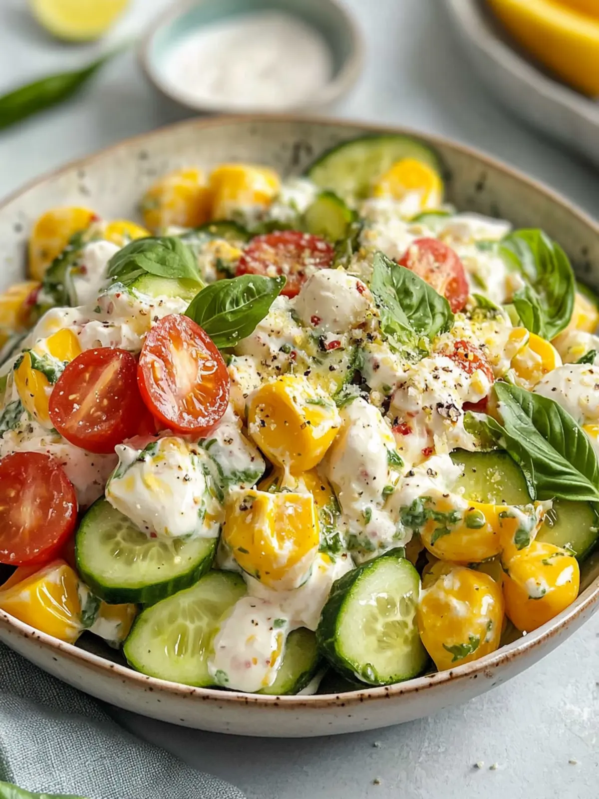Strassenmais Gurkensalat Der Einfach Und Cremig Für Jeden Tag 2 Strassenmais Gurkensalat Der Einfach Und Cremig Ist