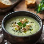 Ländliche Französische Knoblauchsuppe – Ein herzlicher Genuss 6 Ländliche Französische Knoblauchsuppe – Reichhaltige Rinderbrühe Delikatesse