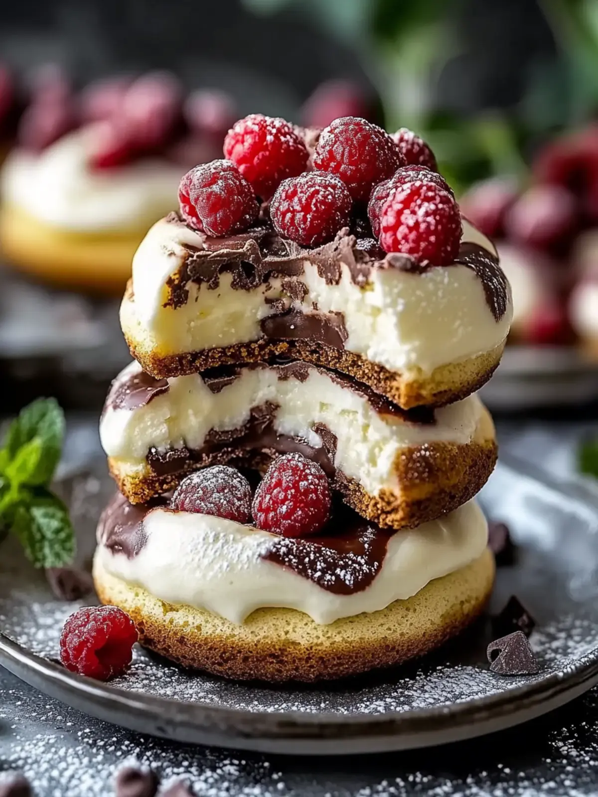 Schokoladenkeks-Käsekuchen-Plätzchen