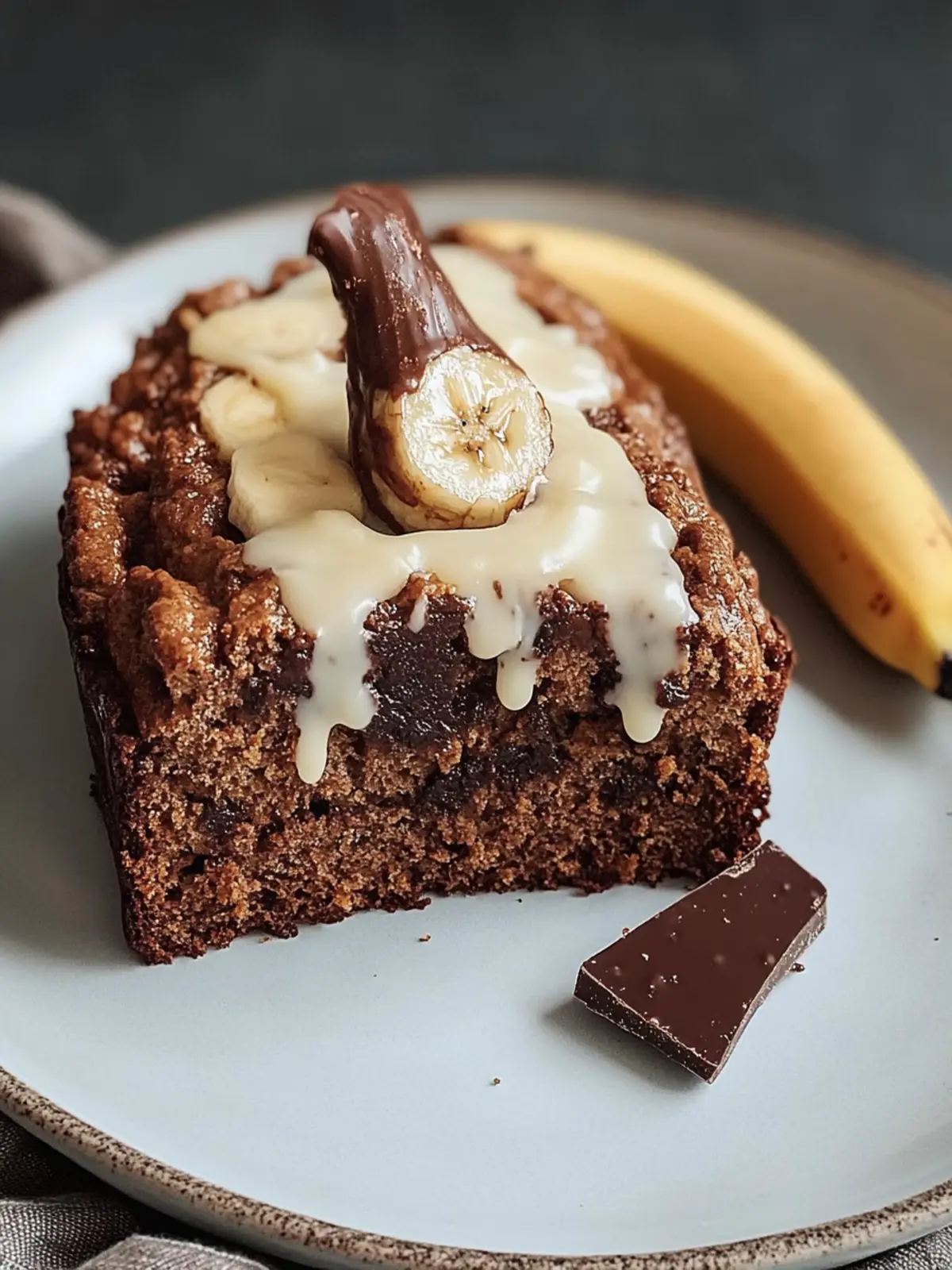 Köstliches Braune Butter Schokoladenstückchen Bananenbrot selbstgemacht 4 Braune Butter Schokoladenstückchen Bananenbrot