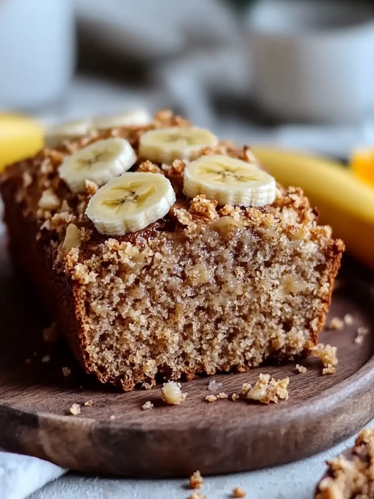 Braune Butter Bananenbrot Rezept mit knuspriger Pecannuss-Streusel 2 Braune Butter Bananenbrot Rezept mit einfacher knuspriger Pecannuss-Streusel-Beläge