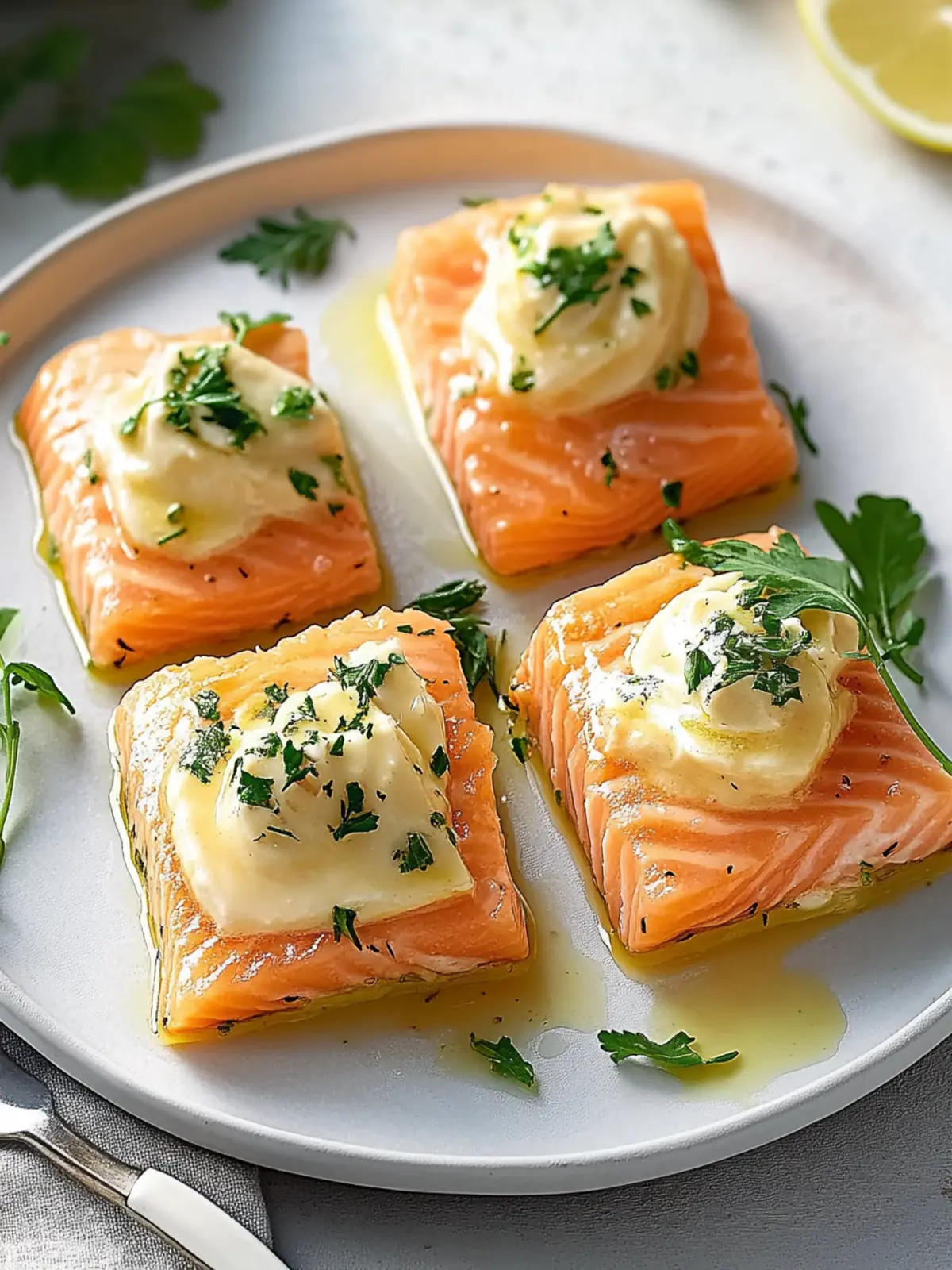 Räucherlachs Häppchen mit Schalottensoße: Einfach und Elegant 2 Räucherlachs Häppchen mit Schalottensoße: Einfaches Gourmet-Vorspeise