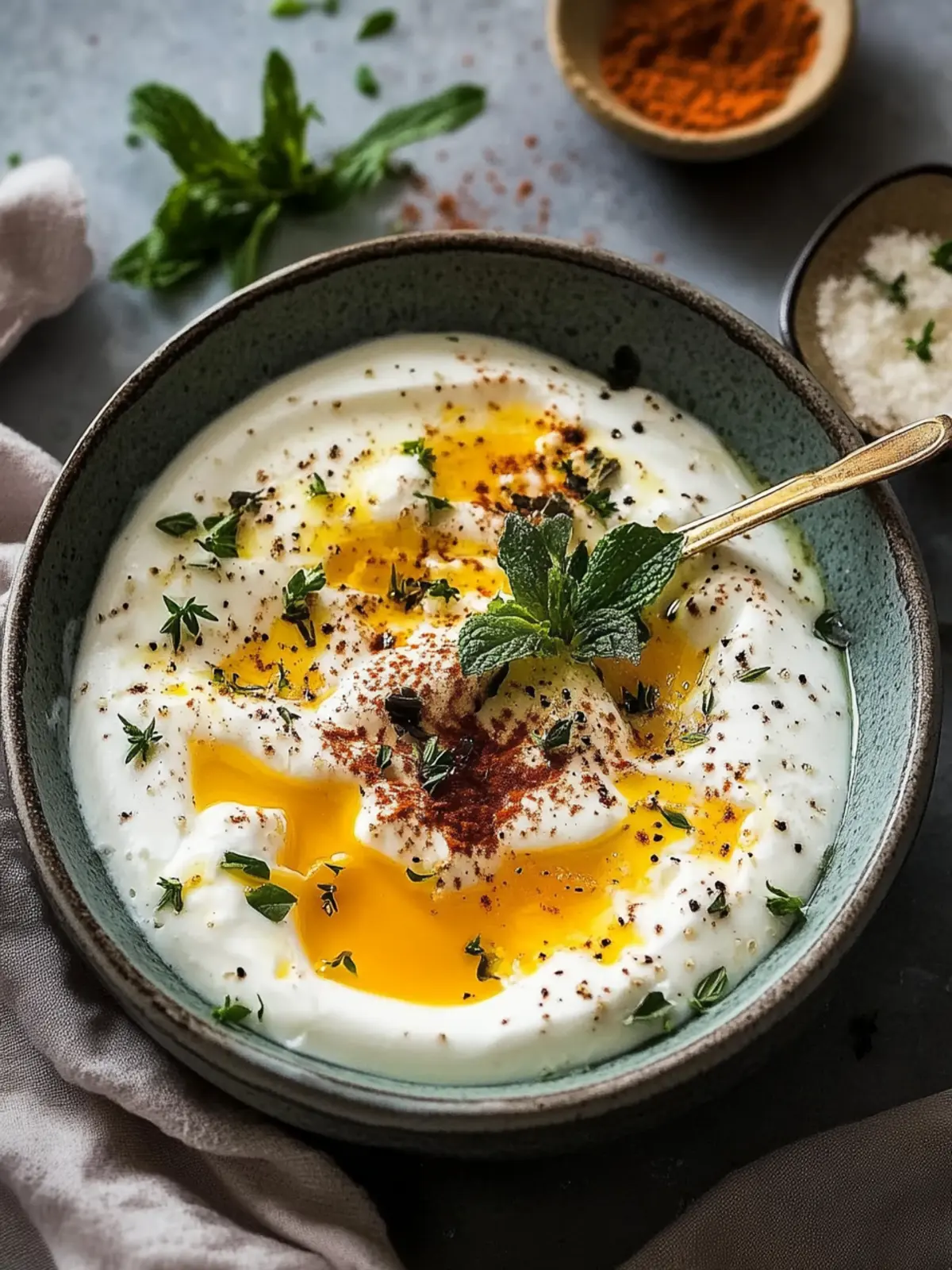 Çılbır: Türkische Eier mit cremigem Joghurt und Buttersauce