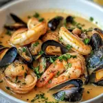 Garnelen und Muscheln in cremiger Knoblauchsauce: Einfach himmlisch 42 Garnelen und Muscheln in cremiger Knoblauchsauce: Ein Muss zu probieren Freude