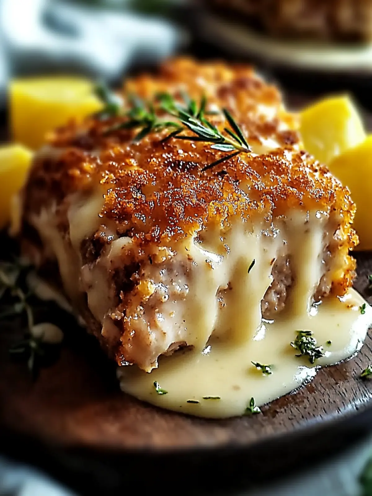 Herzhafter Hähnchen-Cordon-Bleu-Fleischlaib für Familienfreude 5 Herzhafter Hähnchen-Cordon-Bleu-Fleischlaib für gemütliche Familienabende