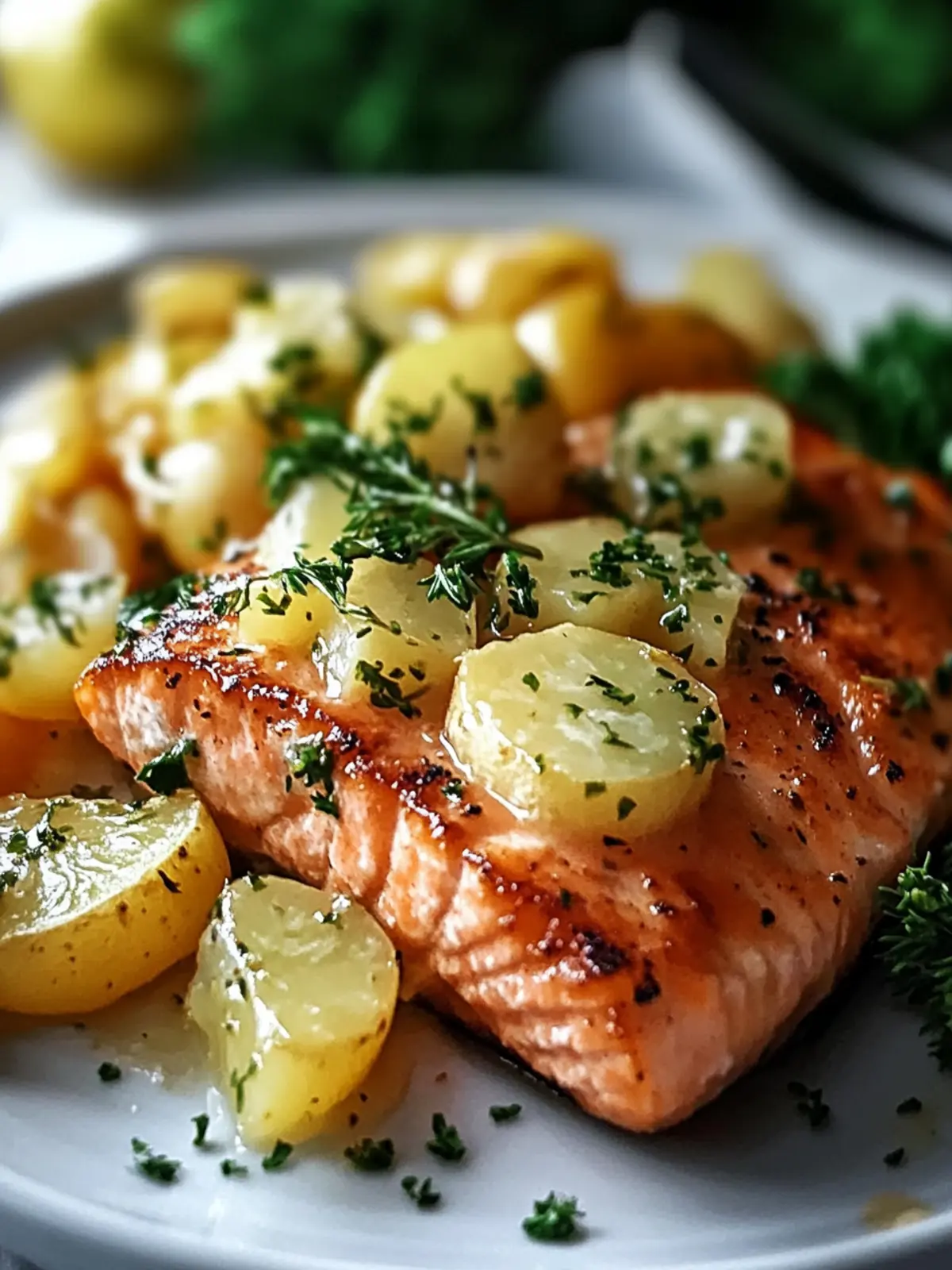 Perfekter Zitronen-Butter-Lachs mit Knusprigen Kartoffeln & Brokkoli 2 Perfekter Zitronen-Butter-Lachs: Knusprige Kartoffeln & Brokkoli