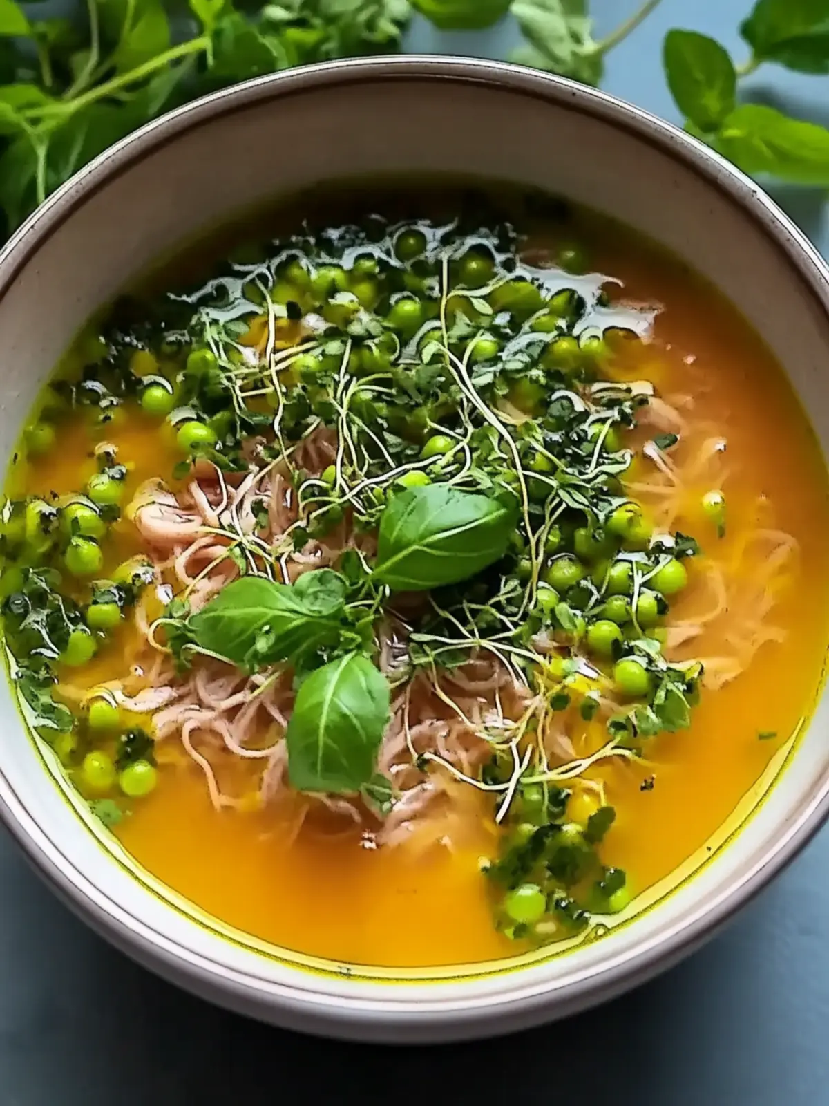 Herzhafte Frühlings-Hühnchensuppe für einen gemütlichen Abend 3 Herzhafte Frühlings-Hühnchensuppe zur Aufhellung Ihres Abendessens Tisch