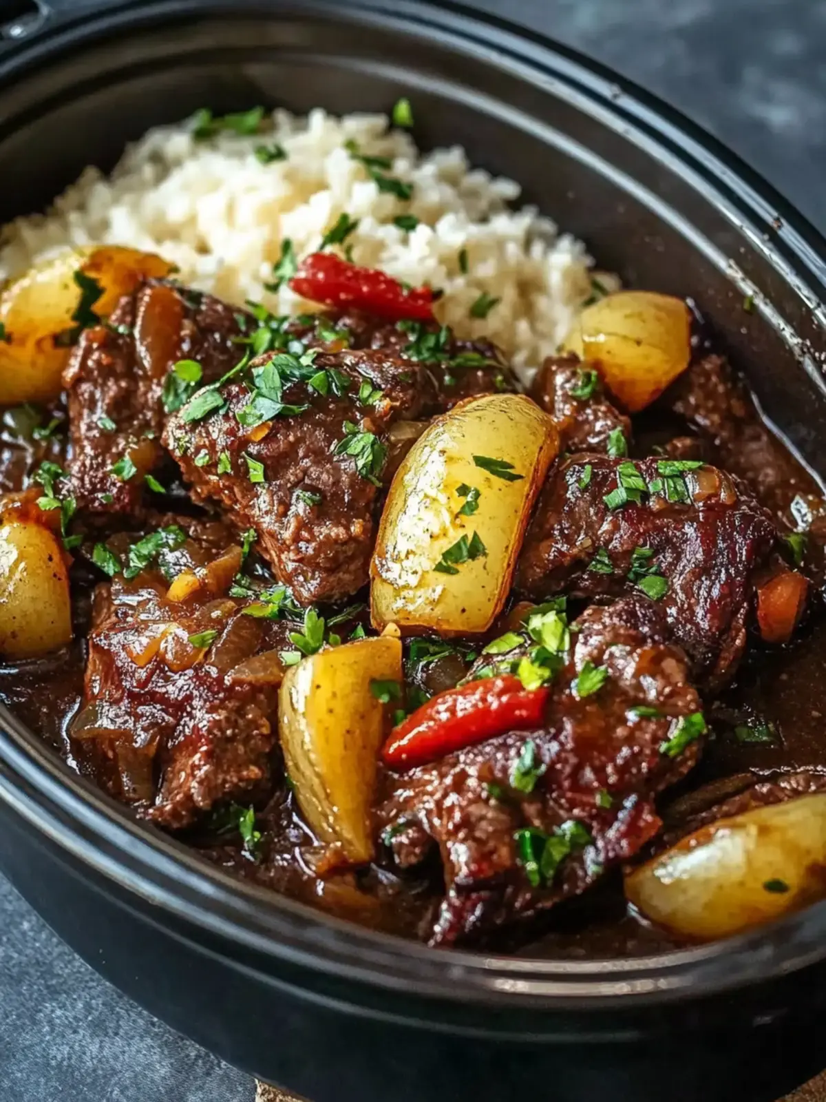 Herzhafte Slow Cooker Pfeffersteak Rezept – Einfache Abendessen Freude 4 Herzhafte Slow Cooker Pfeffersteak Rezept – Einfache Crockpot Abendessen Magie
