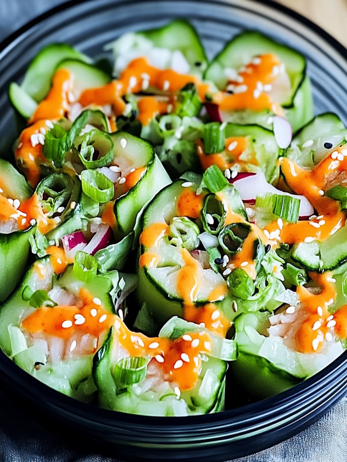 California-Rollen Gurkensalat: Schnell und Gesund Genießen 2 California-Rollen Gurkensalat: Ein Erfrischendes Gesundes Vergnügen