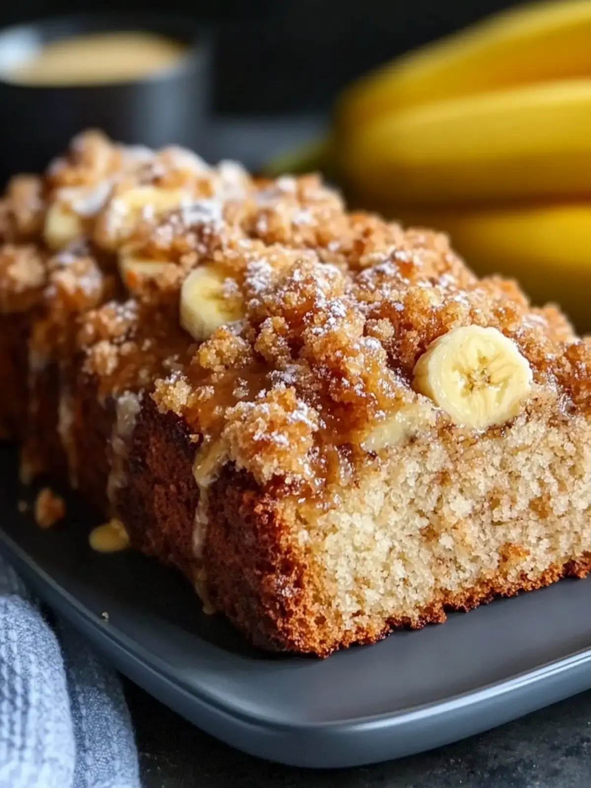 Einfaches Ein-Schüssel-Bananenbrot-Rezept mit knusprigem Streuseltopping für perfekte hausgemachte Leckereien