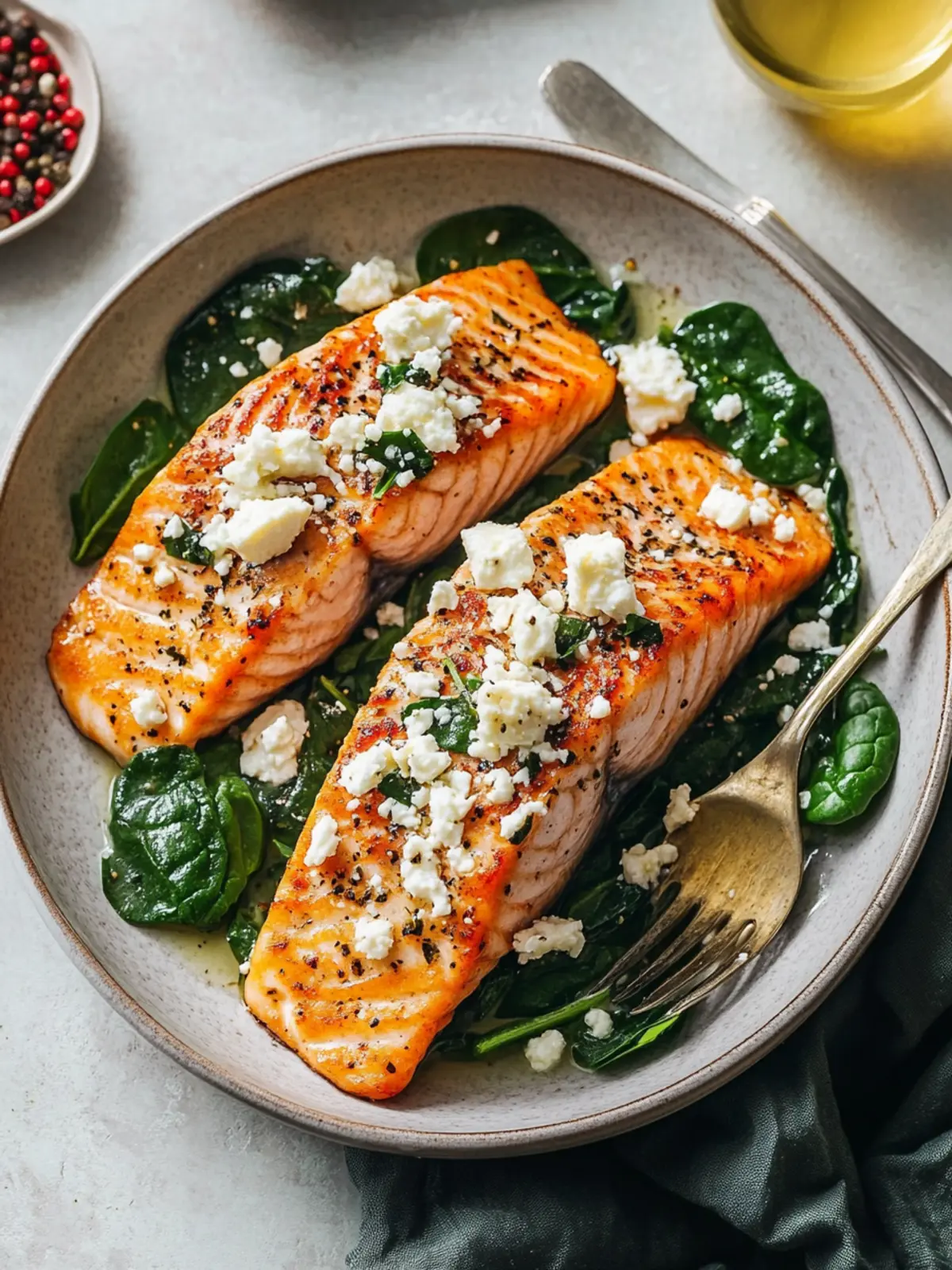 Gefüllter Lachs mit Spinat und Feta – Gesund & Lecker in 30 Min 2 Gefüllter Lachs mit Spinat und Feta