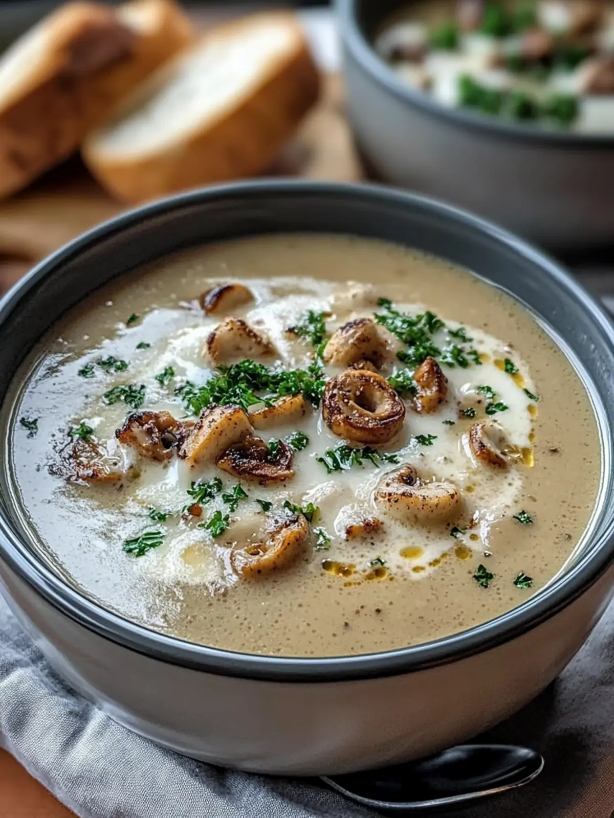 Cremige Pilzsuppe für die Seele: Einfach und Lecker! 5 Cremige Pilzsuppe
