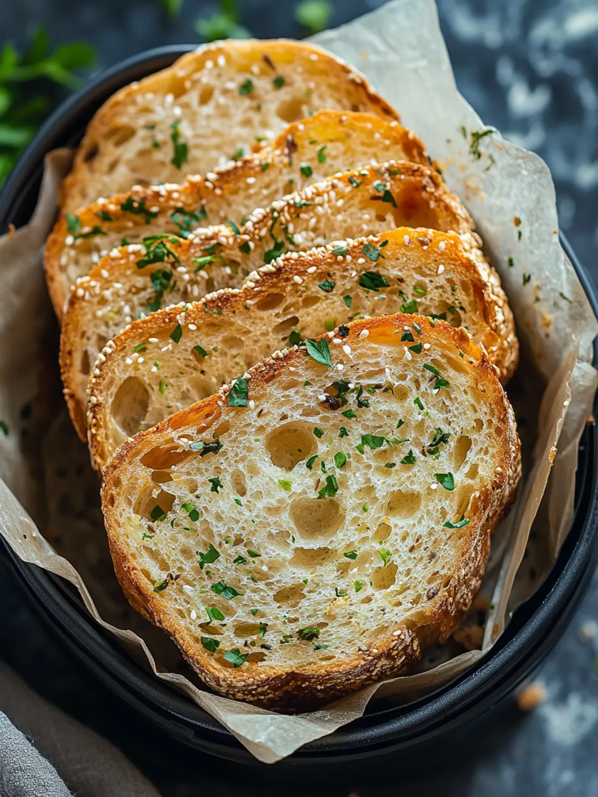 Crispy Airfryer Knoblauchbrot in nur 11 Minuten genießen 2 Airfryer Knoblauchbrot