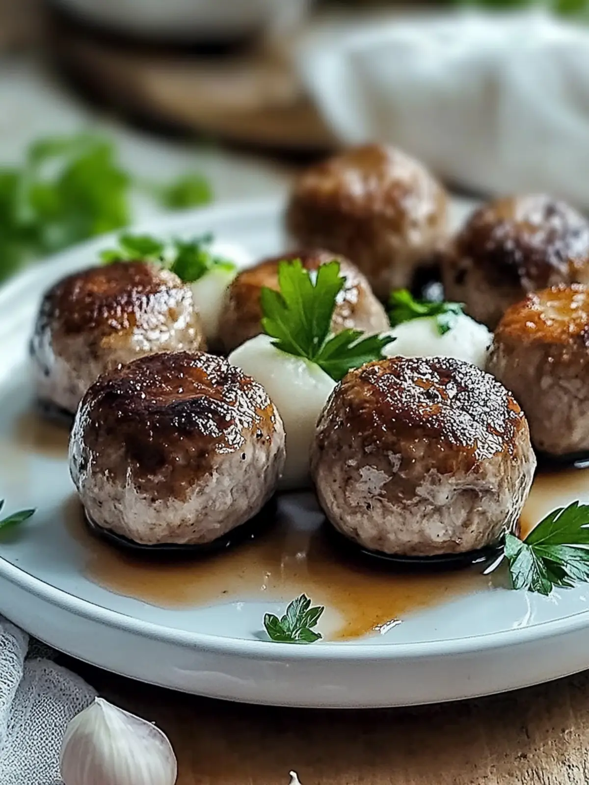 Gesunde vegane Pilzfleischbällchen für schnellen Genuss 4 Healthy vegan mushroom meatballs