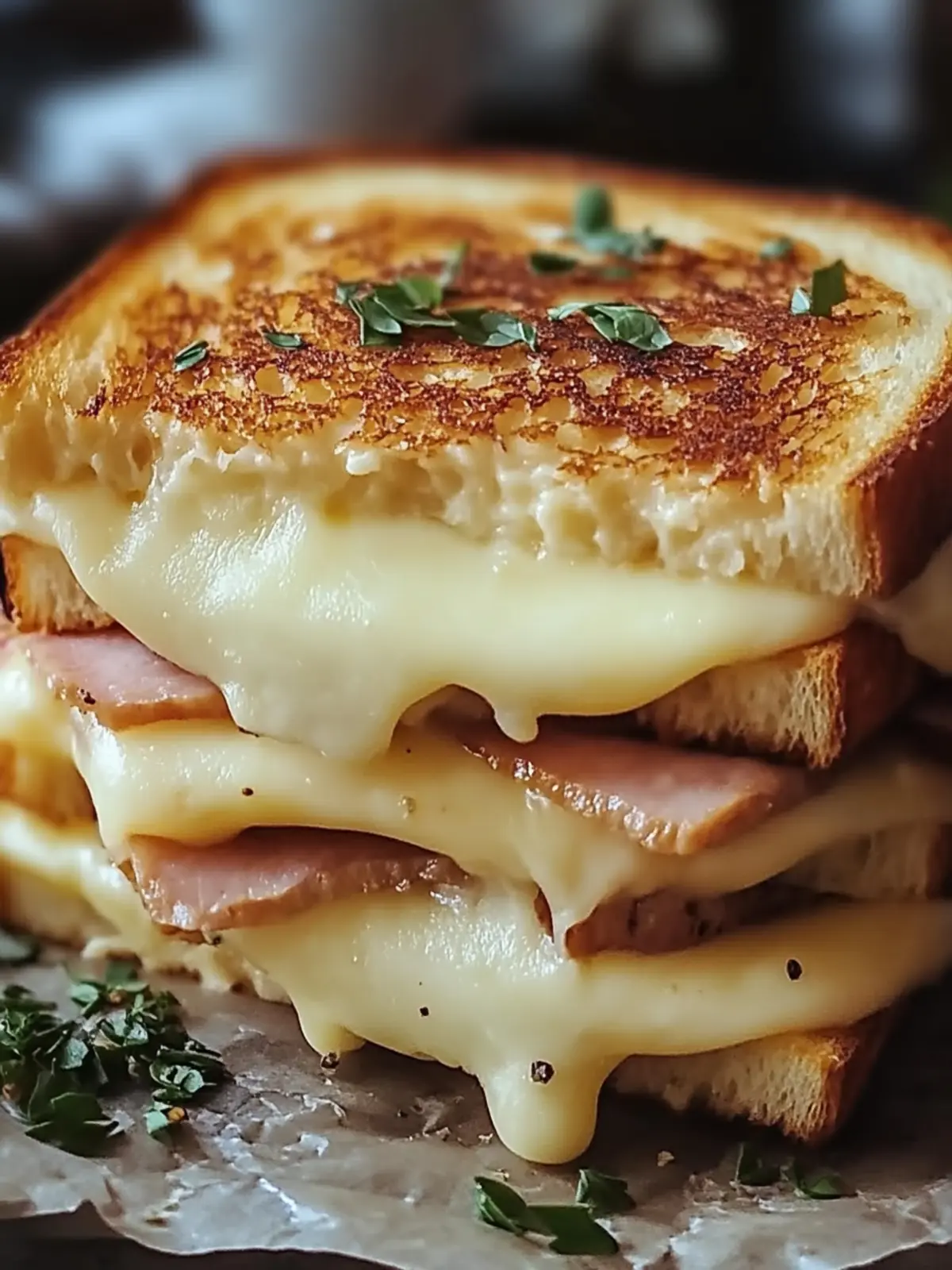 Klassischer französischer Croque Monsieur für ein genussvolles Mittagessen 3 Klassischer französischer Croque Monsieur