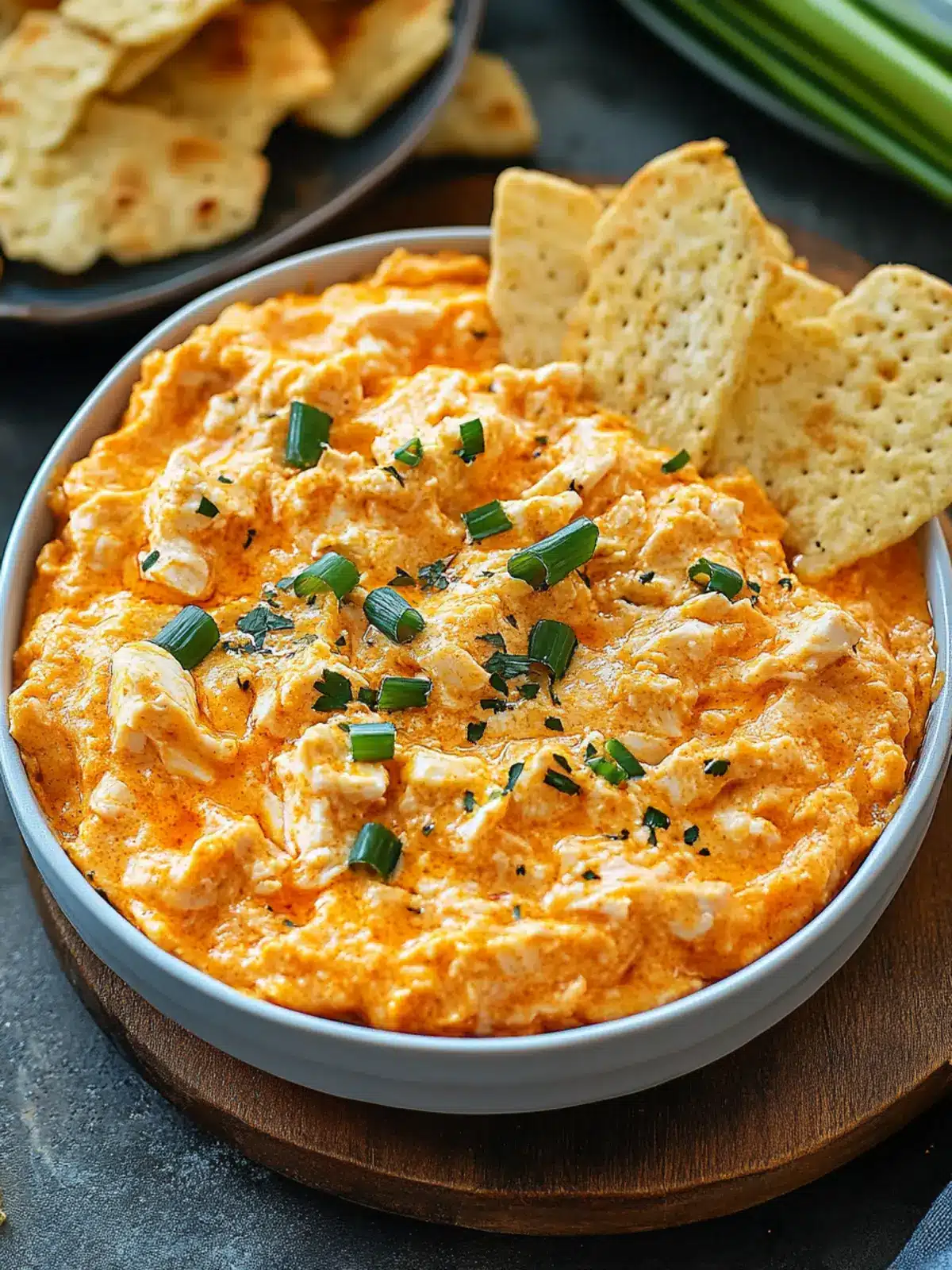 Cremiger Buffalo Chicken Dip: Ein Hit für deine nächste Party 3 Cremiger Buffalo Chicken Dip