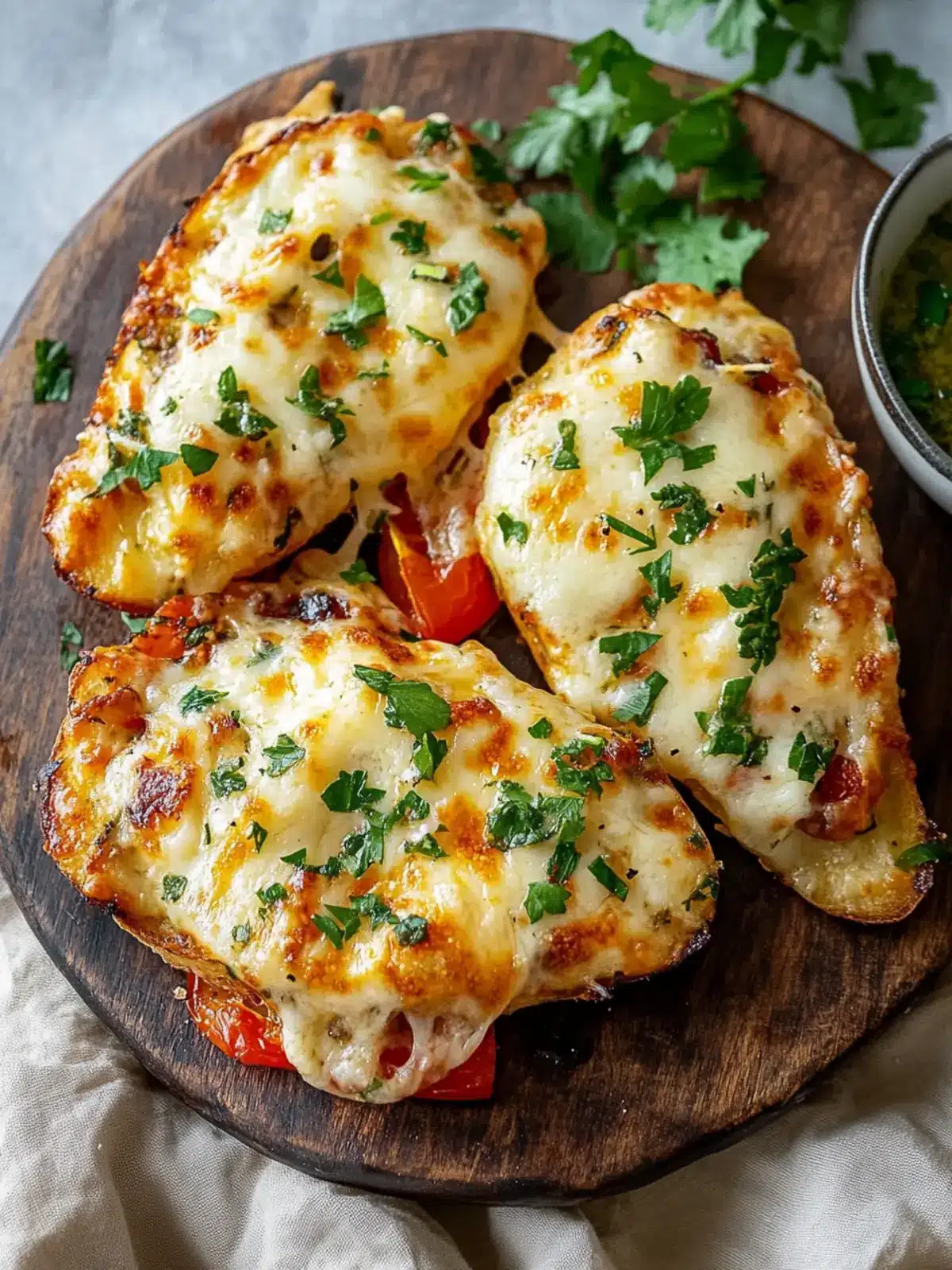 Käseüberbackenes Hühnchenbrust und Paprika – Lecker und Einfach! 2 Käseüberbackenes Hühnchenbrust und Paprika