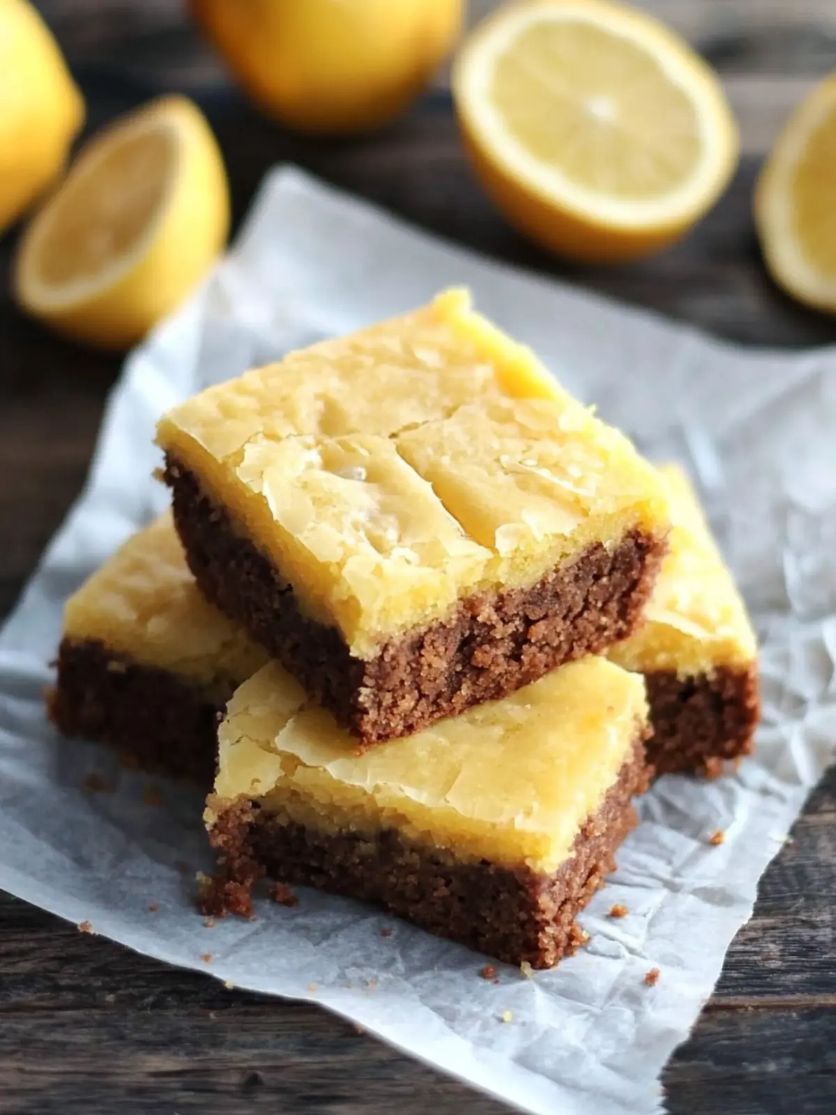 Zitronen-Brownies: Saftig, Chewy und Erfrischend Fruchtig 2 Zitronen-Brownies
