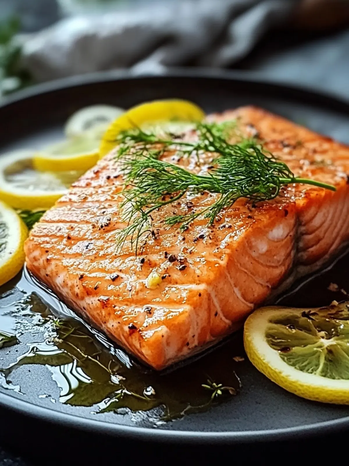 Köstliches und super saftiges Lachsfilet mit Honig-Senf-Glasur 5 Köstliches und super saftiges Lachsfilet