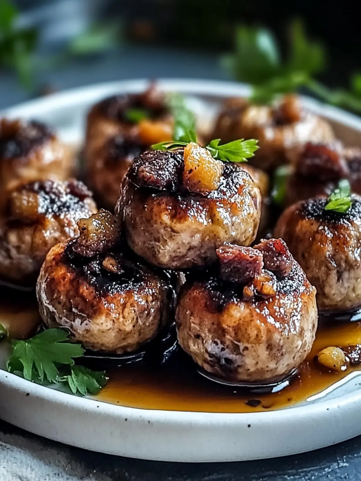 Gesunde vegane Pilzfleischbällchen für schnellen Genuss 3 Healthy vegan mushroom meatballs