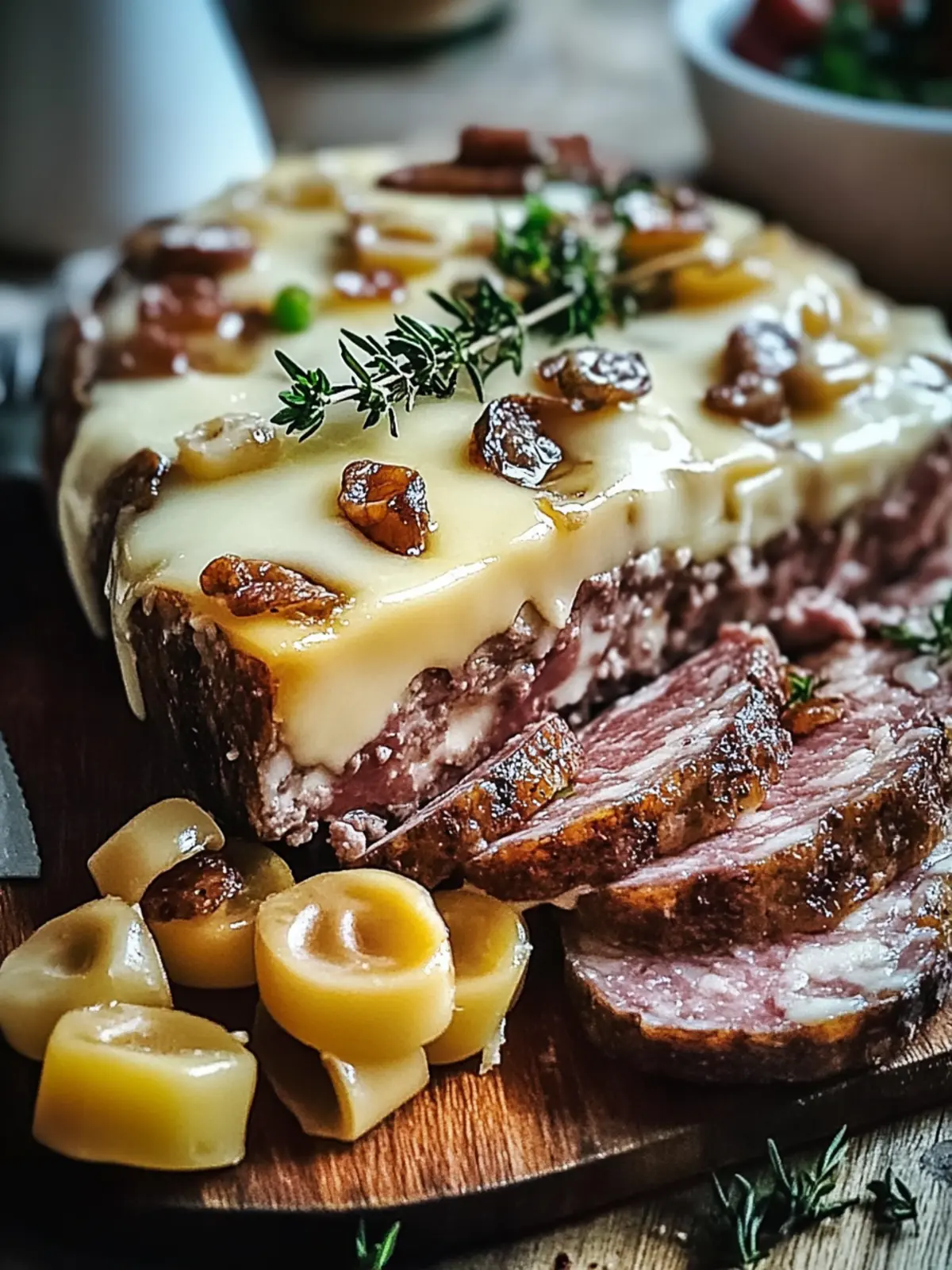 Bacon Pilz Schweizer Käse Hackbraten – Familienliebling leicht gemacht 5 Bacon Pilz Schweizer Käse Hackbraten